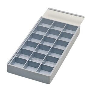 18 COMPARTMENT TRAY W/SLIDE LID