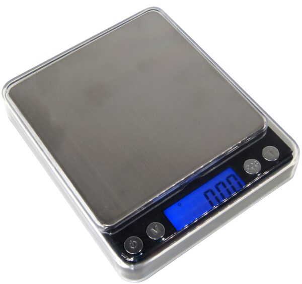 XP 500 500 gram scale with tray closing scale
