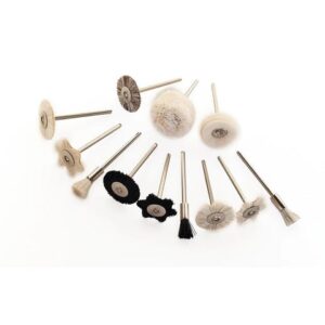 Foredom12-pc Mounted Brush and Buff Assortment 3/32″ (2.35 mm) shank