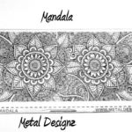 mandala laser texture paper