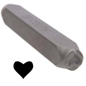 6mm heart stamp