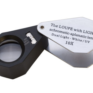 LED/UV LIGHTED LOUPE – 10X, 21MM