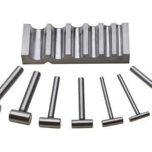 U-CHANNEL (SWAGE) METAL BLOCK W/ HAMMER PUNCHES