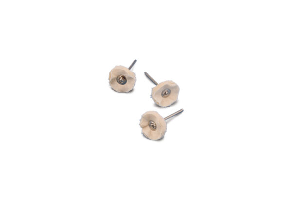 1" mounted muslin buff