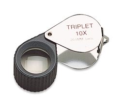 loupe with rubber grip