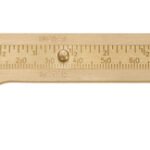 80mm sliding brass gauge