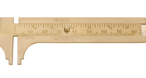 80mm sliding brass gauge